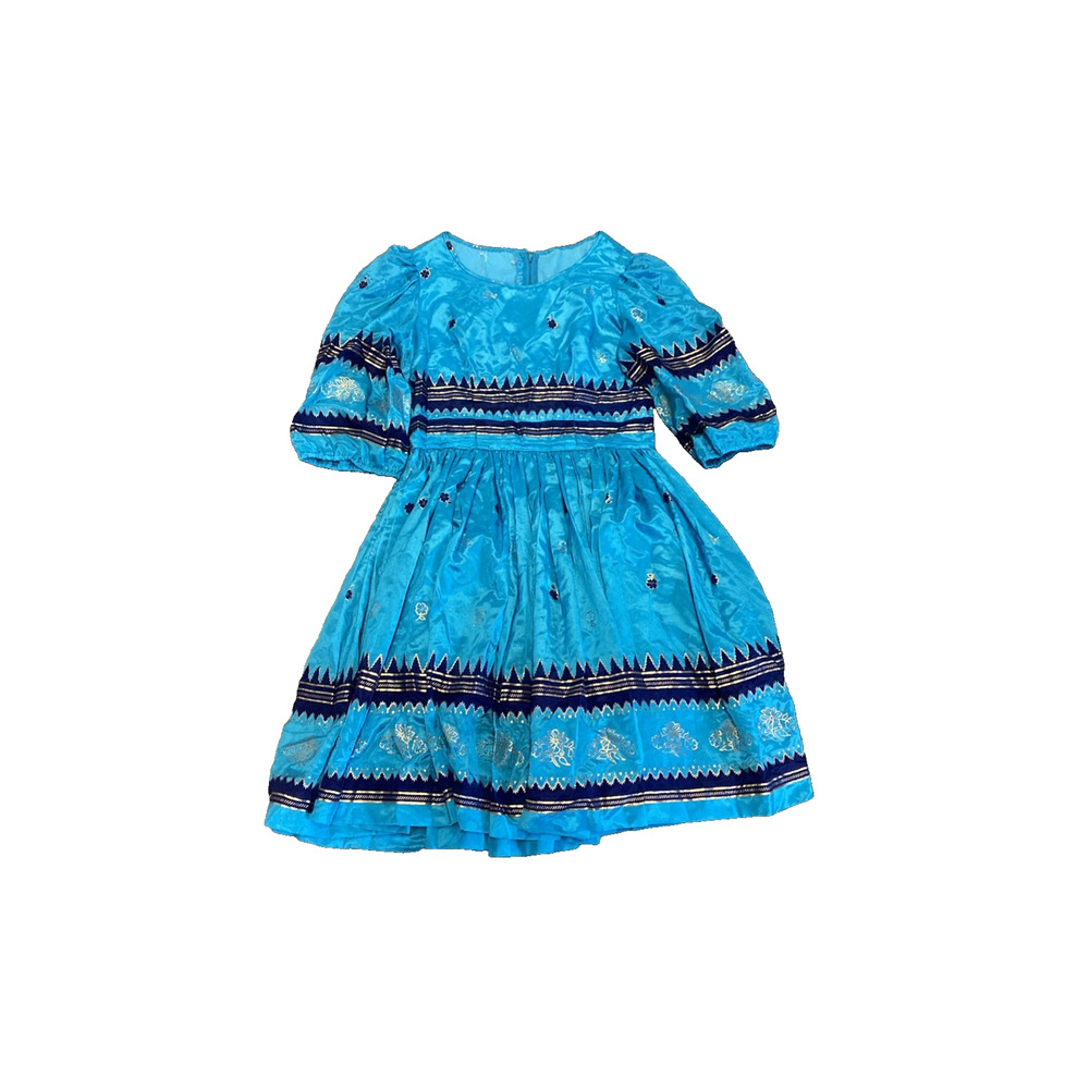 Square Dance Dress Turquoise Southwestern Fits Like M/L No Tags C22